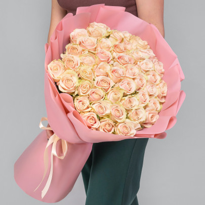 45 Светло-Розовых Роз (70 см.) фото