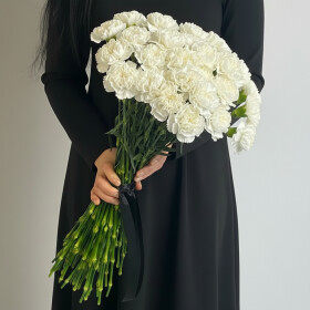 50 Белых Гвоздик (траур) фото