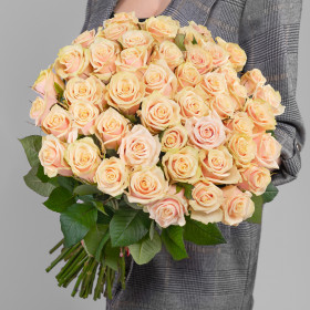 51 Кремовая Роза (40 см.) фото