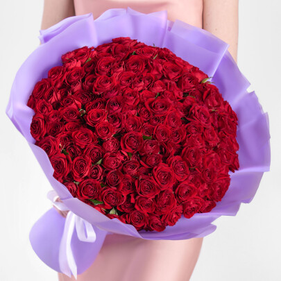 51 Кустовая Красная Роза (50 см.) фото