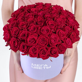 51 Малиновая Роза в коробке фото