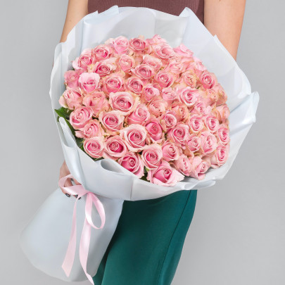 51 Розовая Роза (70 см.) фото