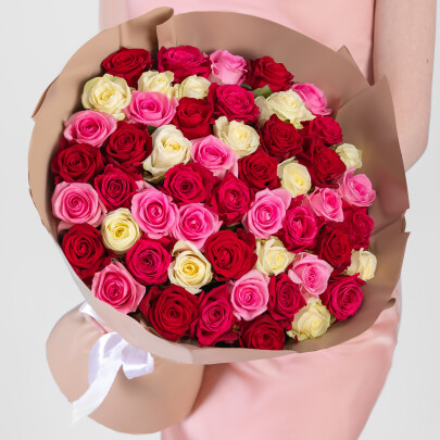 51 Роза Микс (40 см.) фото