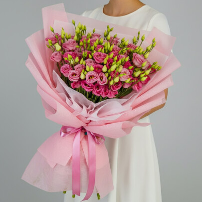 51 Розовая Эустома фото