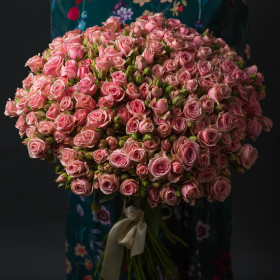 51 Кустовая Розовая Роза (50 см.) фото