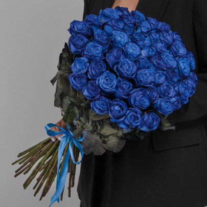 51 Синяя Роза (70 см.) фото