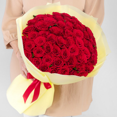 55 Красных Роз (40 см.) фото