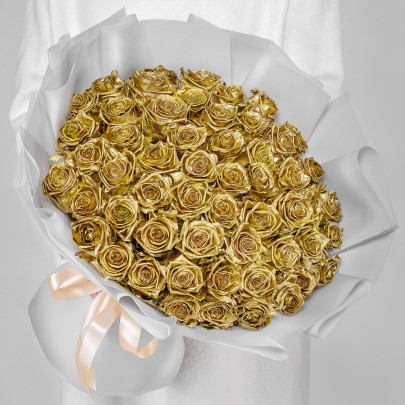 55 Золотых Роз (40 см.) фото