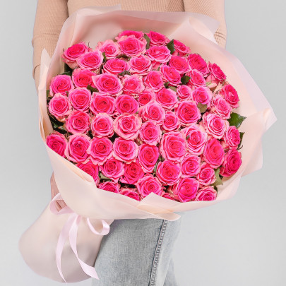 61 Розовая Роза (70 см.) фото
