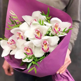 7 Белых Орхидей фото
