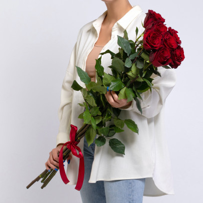 7 Красных Роз (100 см.) фото