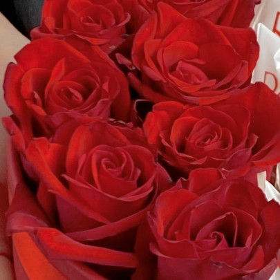 Букет "7 Красных Роз и Raffaello" в коробке фото изображение 3