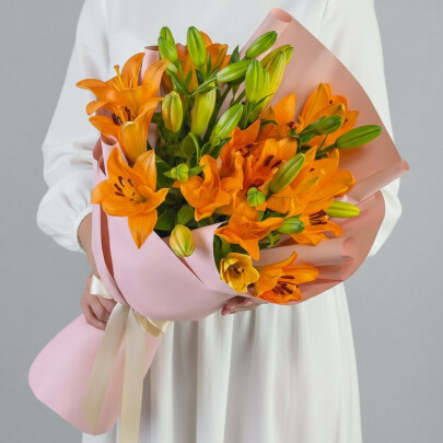 7 Оранжевых Лилий фото