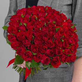 75 Красных Роз (40 см.) фото
