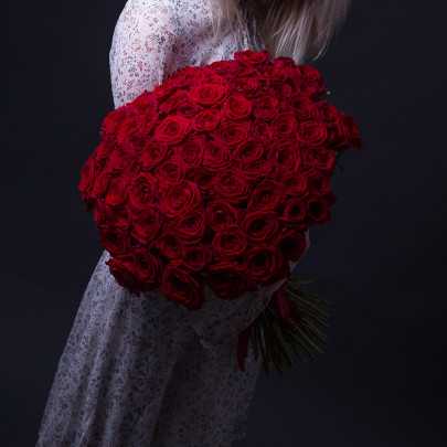 75 Красных Роз (50 см.) фото изображение 3