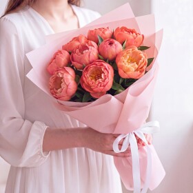 9 Коралловых Пионов фото