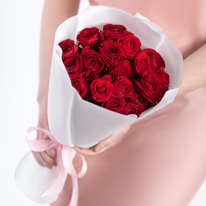 9 Роз Черри Хеопс (40 см.) фото