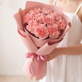 9 Розовых Гвоздик фото