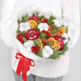 Новогодний Букет &quot;Ароматное Яблоко&quot; фото