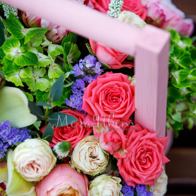 Букет "Летний" в ящике фото изображение 5