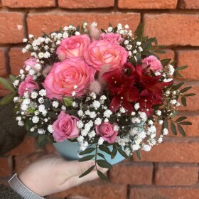 Букет дня "Хлопок и Мимоза" в упаковке фото