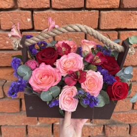 Букет дня "Хлопок и Мимоза" в упаковке фото