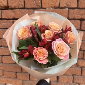 Букет дня "Хлопок и Мимоза" в упаковке фото