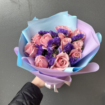 Букет дня "Хлопок и Мимоза" в упаковке фото