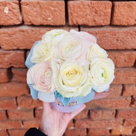 Букет дня "Хлопок и Мимоза" в упаковке фото