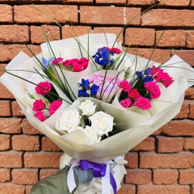 Букет дня "Хлопок и Мимоза" в упаковке фото