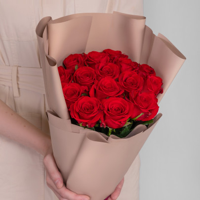Букет Премиум "15 Красных Роз" фото