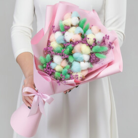 Букет "Маршмэллоу" сухоцвет фото