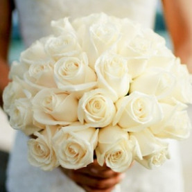 Букет невесты "Белые Розы" фото