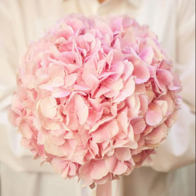 Букет невесты "Розовая Гортензия" фото