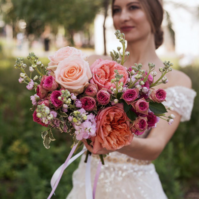 Букет невесты "Роза" фото