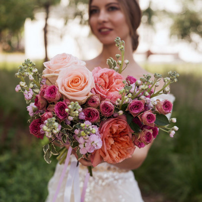 Букет невесты "Роза" фото изображение 3