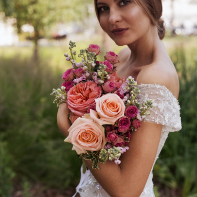 Букет невесты "Роза" фото изображение 5