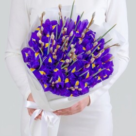 Букет "Верба и Ирисы" фото