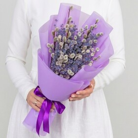 Букет "Верба и Лаванда" фото