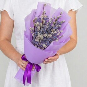 Букет "Верба и Лаванда" фото