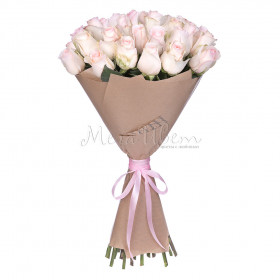 25 Нежно-Розовых Роз (60 см.) фото