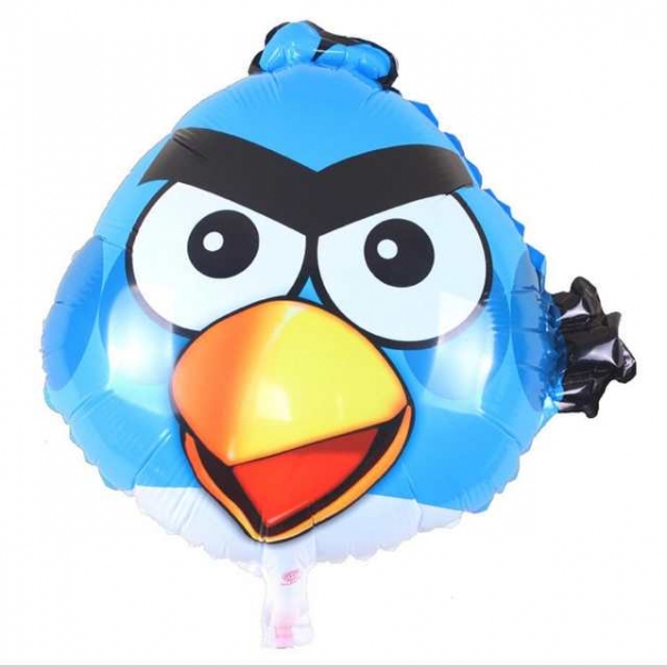 

Воздушный Шар "Фигура", Angry Birds (Голубой)