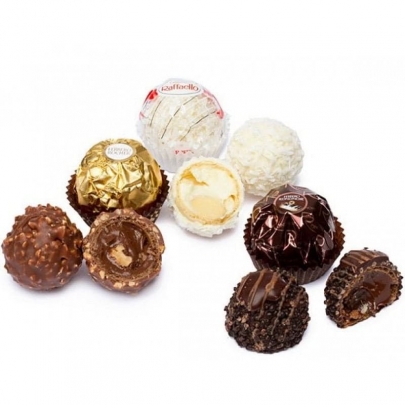 Конфеты Mix (Raffaello/Ferrero Rocher) 1 шт. фото