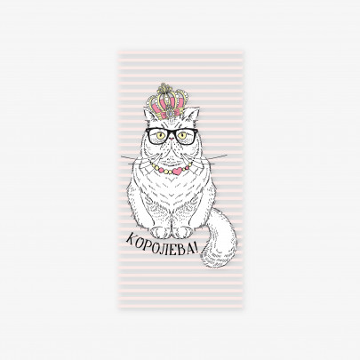Конверт для денег "Королева" кот с короной фото
