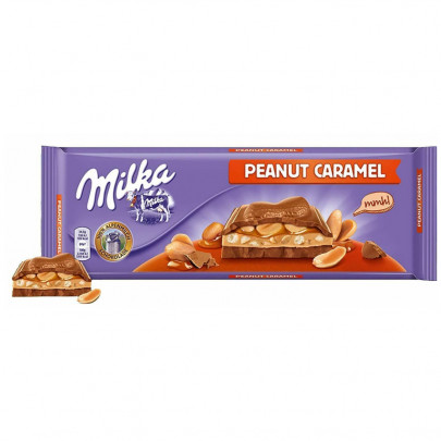 Шоколад "Milka Peanut Caramel" - 276 гр. фото