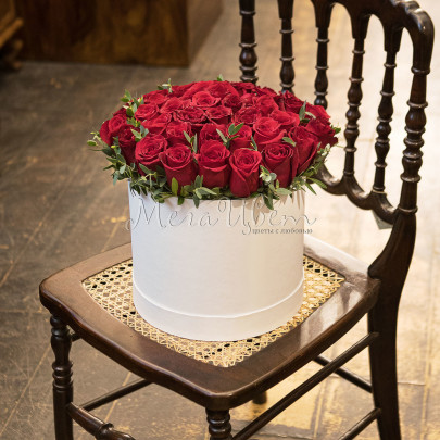 45 Красных Роз (40 см.) в коробке фото
