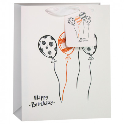 Пакет "С Днем Рождения (воздушные шарики)" 23*18*10 см. фото