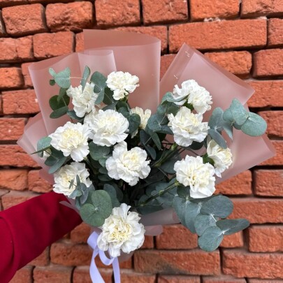 Букет дня "Натуральный  сухоцветов" в ящике фото