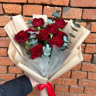 Букет дня "Натуральный  сухоцветов" в ящике фото