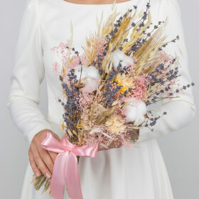 Полевой букет №8 сухоцвет фото